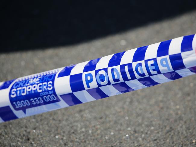 SYDNEY, AUSTRALIA - Newswire Photos - MAY 23 2023: A  general stock view of Police tape on a crime scene in Sydney.  Picture : NCA Newswire / Gaye Gerard