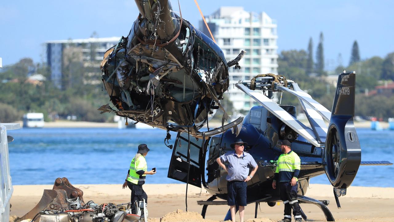 Gold Coast chopper crash Sea World Helicopters back in the air after