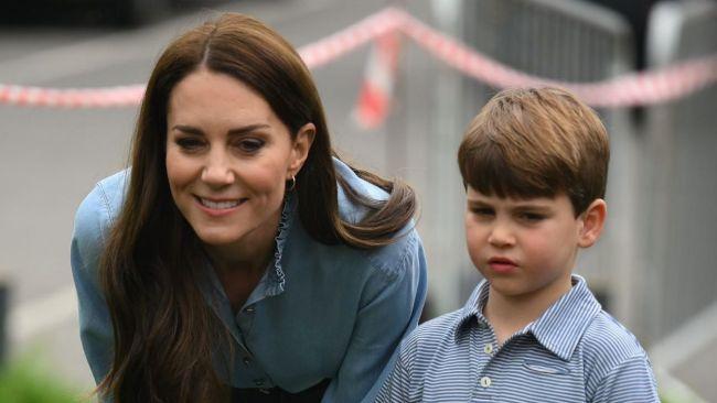 Prince Louis joined mum and his older siblings at a Scout event following the coronation. Image: Getty