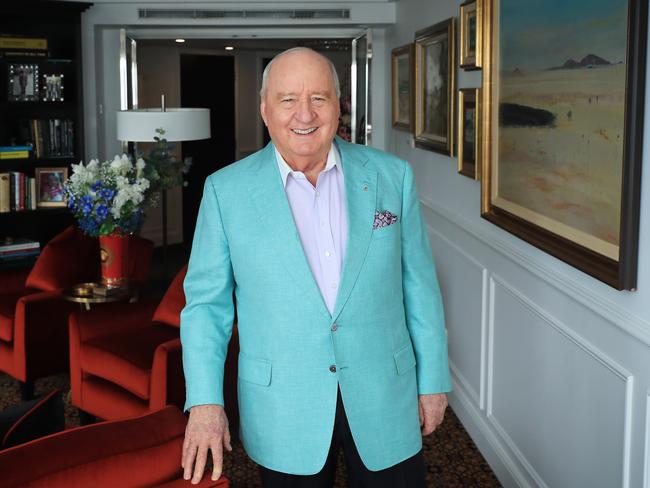 Alan Jones at his home in Sydney. John Feder/The Australian.