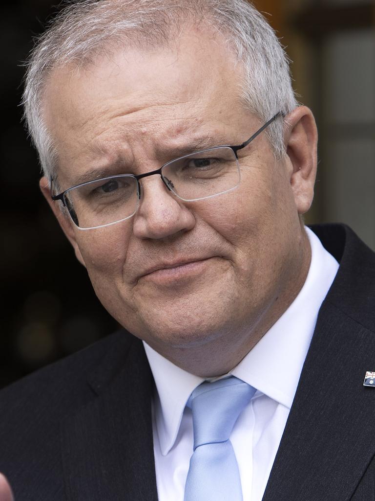 His Australian counterpart, Scott Morrison, has taken a more slow and steady approach. Picture: NCA NewsWire/Gary Ramage