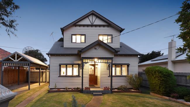 A charming weatherboard facade.