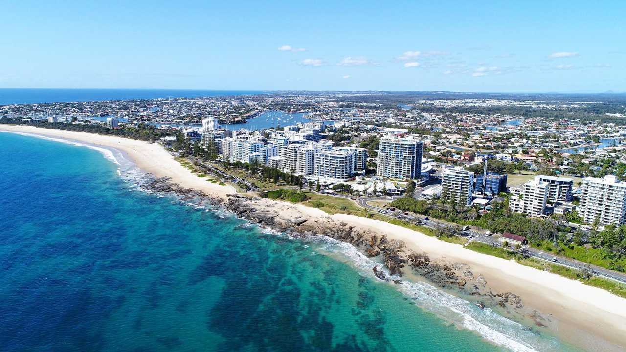 DRONE: Aerial photos of Mooloolaba and Alexandra Headland. Picture: Patrick Woods