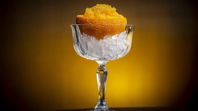 Retro cool: Campari and orange granita. Picture: Wayne Taylor