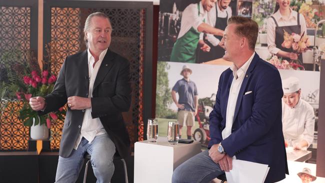 Celebrity chef and restaurateur Neil Perry. Perry, Kate Tomasella, Danielle Alvarez and Luke Mangan held a Q&amp;A panel for food and hospitality students called 'The Inspired Series' at TAFE Ultimo. Picture: Supplied