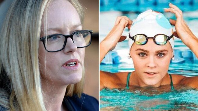 Swimming Australia CEO Leigh Russell, left, says mistake or not, Shayna Jack’s positive doping test is her own fault. Pictures: News Corp/Instagram