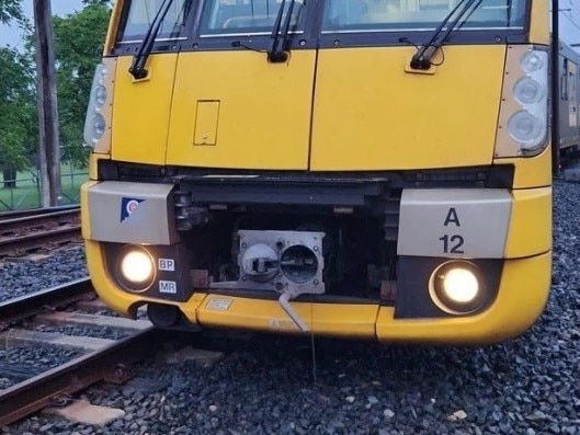 The train derailed at Clarendon in Sydney's west. Picture: Supplied