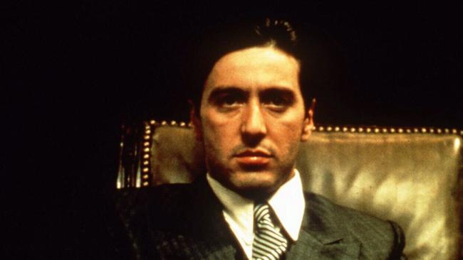 Actor Al Pacino in a scene from the movie The Godfather from 1972.