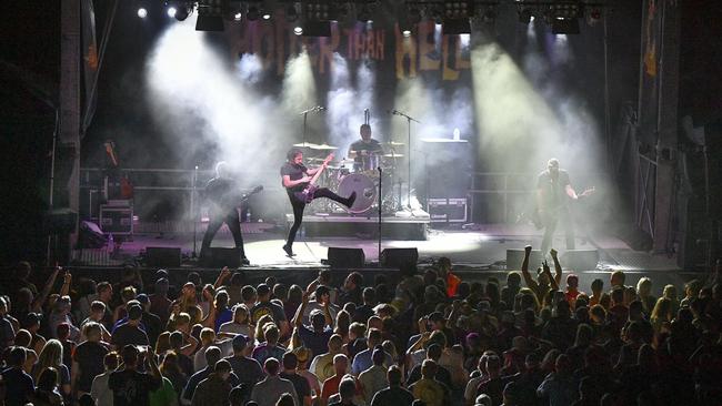 Shihad performing at Hotter Than Hell music festival in Gladstone, January 2019. Picture: Mike Richards