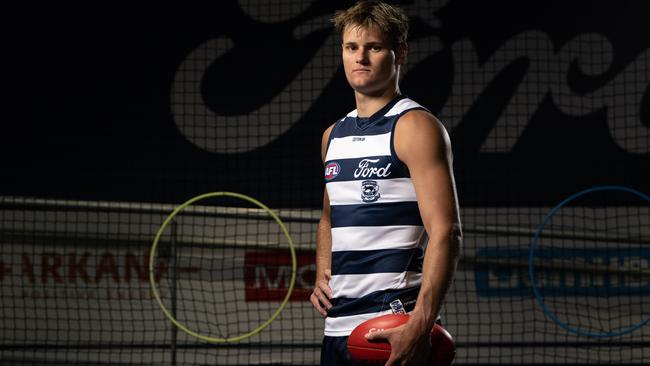 06-02-2024 Geelong Cats photo day at GMHBA stadium. Phoenix Foster. Picture: Brad Fleet