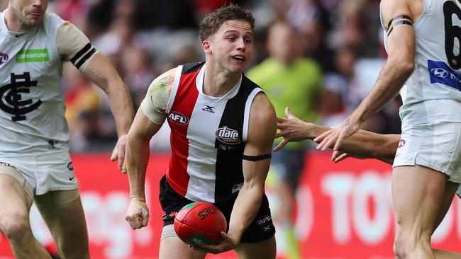 Jack Billings has begun contract talks with St Kilda. Picture: Michael Klein