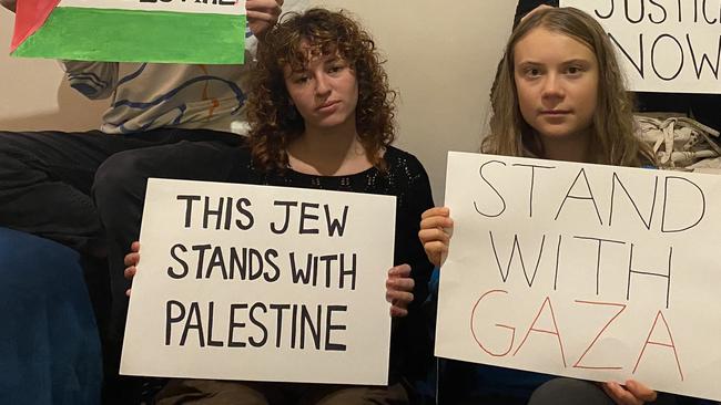 “The world needs to speak up and call for an immediate ceasefire, justice and freedom for Palestinians and all civilians affected,” Greta Thunberg wrote in a post on social media. Picture: X