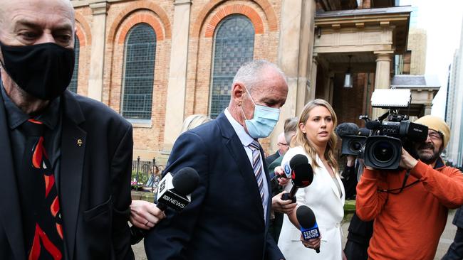 Chris Dawson and his brother Paul (L) arrives at the Supreme Court for the verdict. Picture NCA Newswire/ Gaye Gerard.