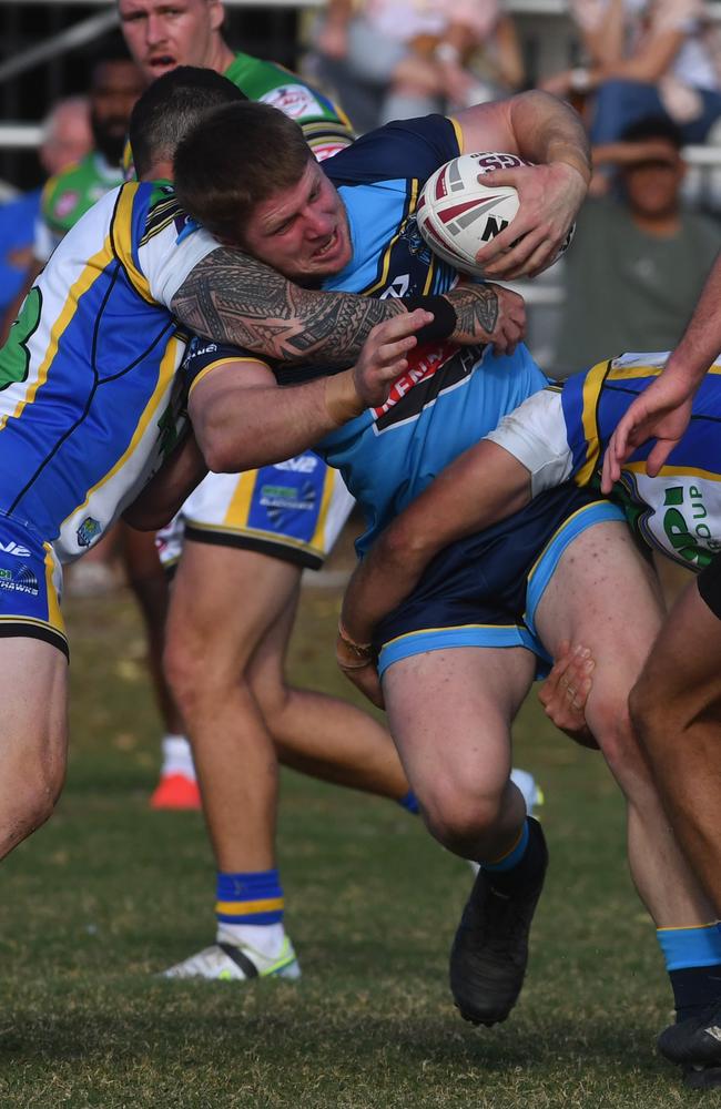 Rugby league State final between Gold Coast Vikings and Townsville at Neil Stewart Park. Gold Coast's Coen Rankmore. Picture: Evan Morgan