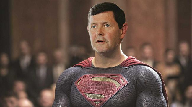 Kevin Andrews to the rescue. Reluctantly, of course. Picture: Digitally altered