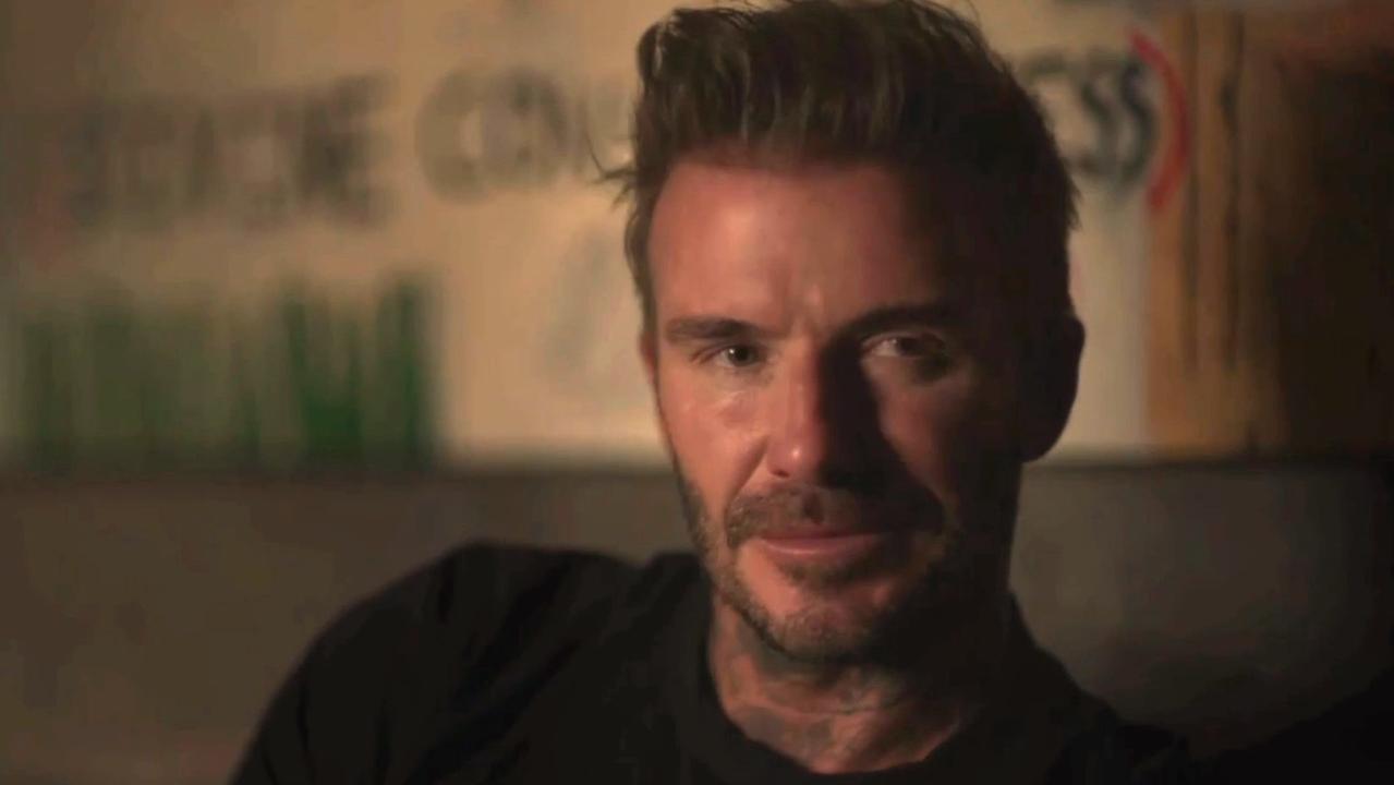 David Beckham was in tears. Photo: Netflix.