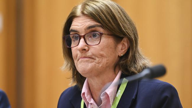 CANBERRA, AUSTRALIA, NewsWire Photos. OCTOBER 26, 2023: Governor of the Reserve Bank of Australia Michele Bullock appears before Senate estimates at Parliament House in Canberra. Picture: NCA NewsWire / Martin Ollman