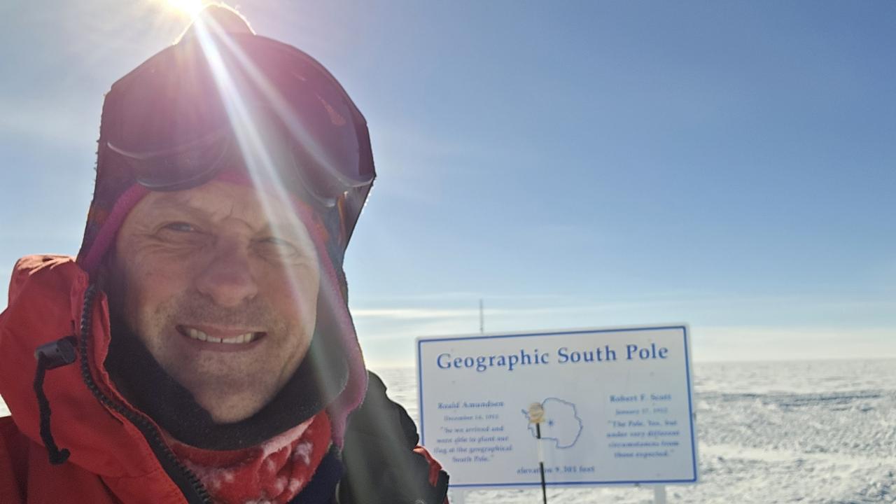 Adelaide scientist Dr Gary Hill spent two months at South Pole working on IceCube project. Picture: Gary Hill, IceCube/NSF