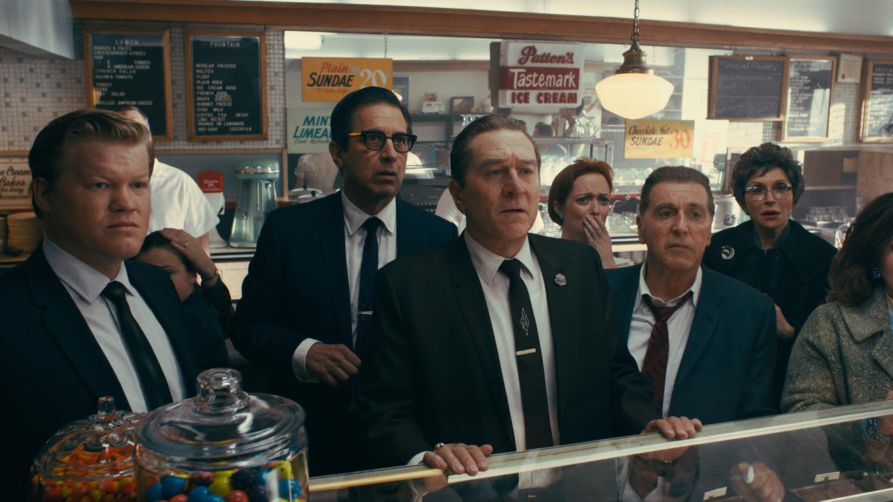 Jesse Plemons, Ray Romano, Robert De Niro and Al Pacino in The Irishman. Picture: Netflix