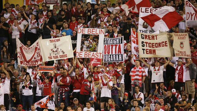 Dragons fans need to get out there and support the club. Photo: Toby Zerna