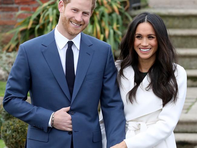 LONDON, ENGLAND - NOVEMBER 27:  Prince Harry and actress Meghan Markle during an official photocall to announce their engagement at The Sunken Gardens at Kensington Palace on November 27, 2017 in London, England.  Prince Harry and Meghan Markle have been a couple officially since November 2016 and are due to marry in Spring 2018.  (Photo by Chris Jackson/Chris Jackson/Getty Images) *** BESTPIX ***