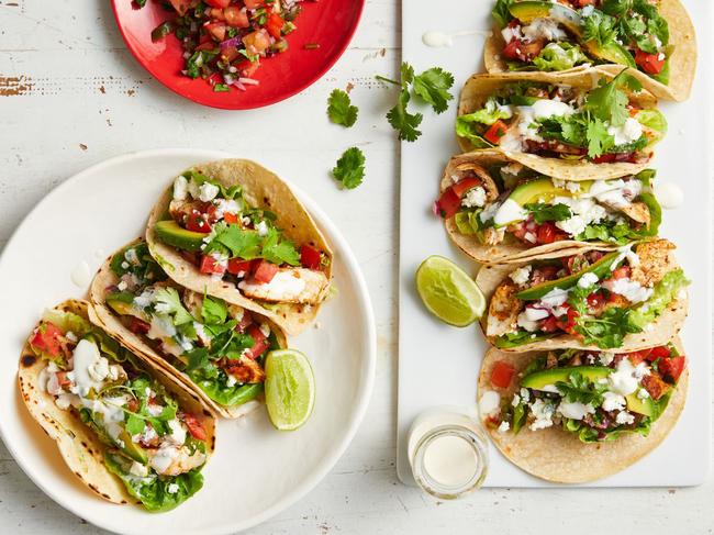 Fish tacos are a healthy meal idea.