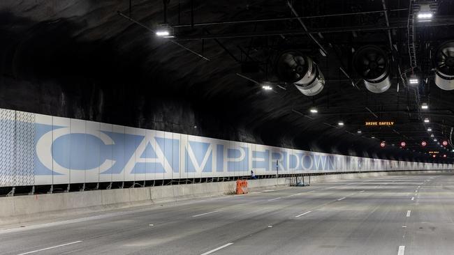 The M4-M8 tunnel link, underneath Camperdown. Picture: Darren Daly