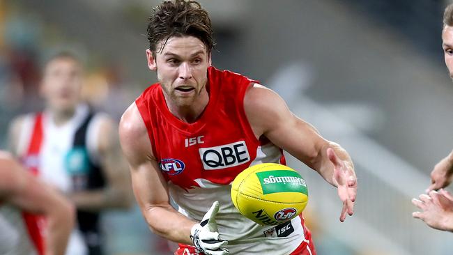 Sydney hard man Dane Rampe has been recognised as the game’s most courageous. Picture: AFL Photos/Getty Images