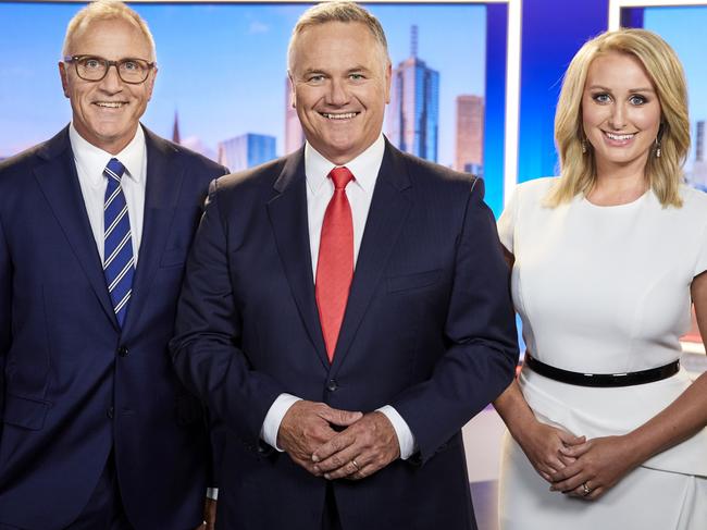 Seven News photo – Tim Watson, Peter Mitchell and Jane Bunn