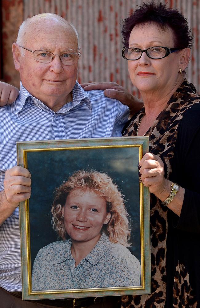 Martin and Ros Bradshaw with a picture of Andrea.