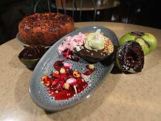 Tropical Fruit warm Chocolate Sapote creation. Picture: Scott Powick