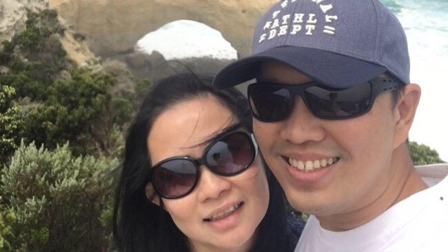 Angie Suryadi, 41, with her husband Arnold Aditiasvara, 41.