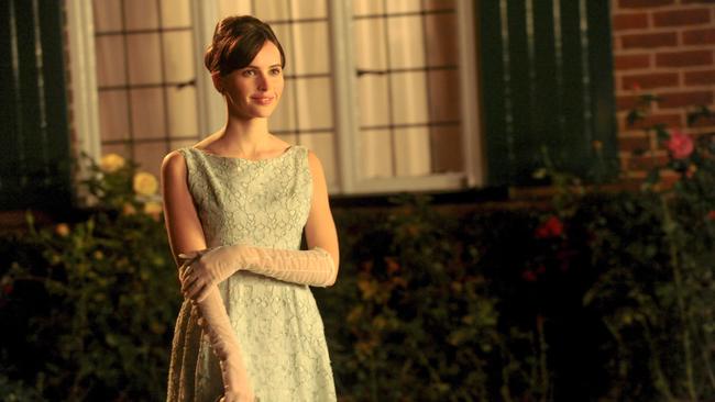 This image released by Focus Features shows Felicity Jones as Jane Wilde in a scene from 