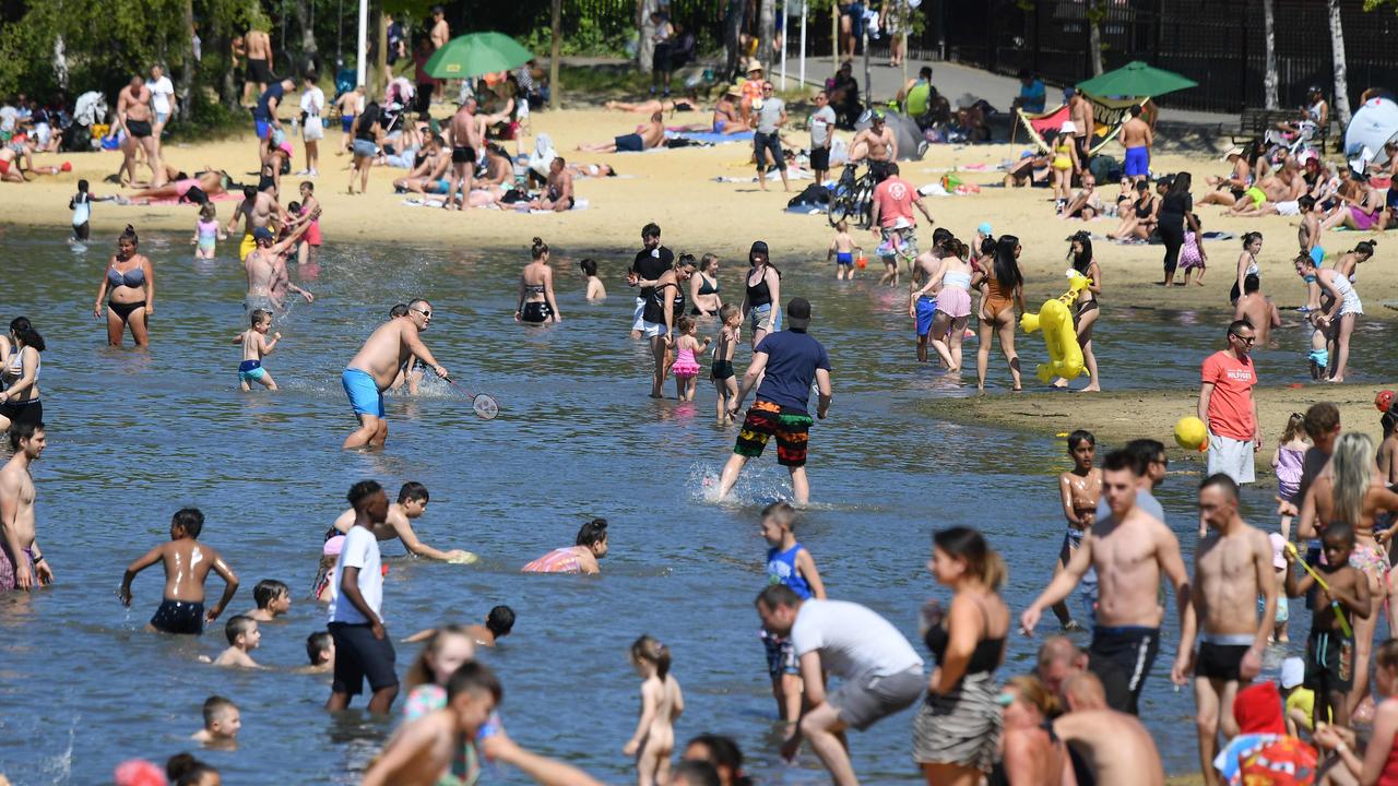 Plenty of people around. Picture: Justin Tallis/AFP