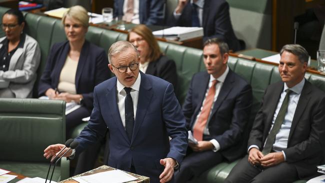 Prime Minister Anthony Albanese during Question Time at Parliament House in Canberra. Picture: Martin Ollman/NCA NewsWire