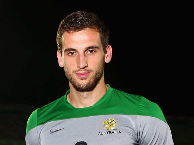 SALVADOR, BRAZIL - JUNE 05: Matthew Spiranovic of the Socceroos poses ahead of an Australian Socceroos training session at Pituacu Stadium on June 5, 2014 in Salvador, Brazil. Australia are playing Croatia in an international friendly match on June 6th. (Photo by Cameron Spencer/Getty Images)