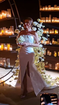 Bride's amazing floral dress slammed as distracting