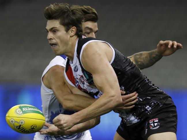 Jack Steele’s blossomed since leaving the Giants for St Kilda. Picture: Darrian Traynor/Getty Images