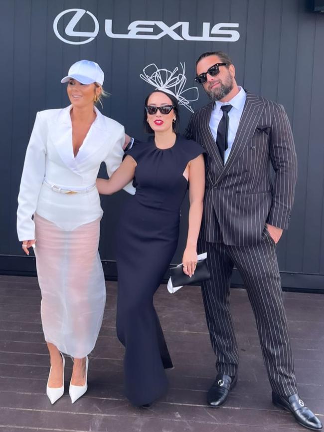 The mum-of-one and fashion entrepreneur attended the Lexus marquee inside the Birdcage before getting changed. Picture: Instagram/PipEdwards