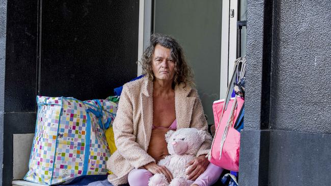 David Buncombe, aka Princess, in Surfers Paradise, talking to the Gold Coast Bulletin about living on the street's of the Gold Coast. Picture: Jerad Williams