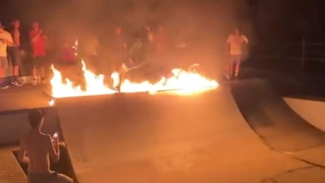 RED HOT: Skaters farewelled beloved Dicky Beach Skate Park with a fiery final session.