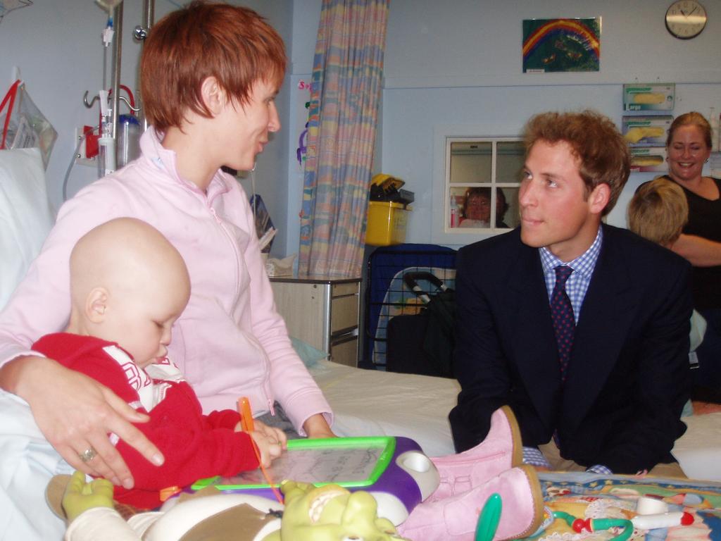 Ms Russell and Kenzie met Prince William while in hospital.