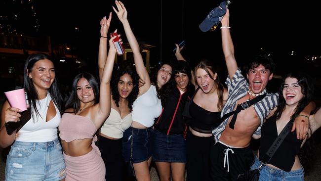 Schoolies are opting to drink less when celebrating the end of their schooling careers Picture: David Swift