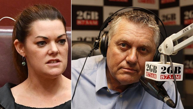 Sarah Hanson Young has been forced to apologise to Ray Hadley.