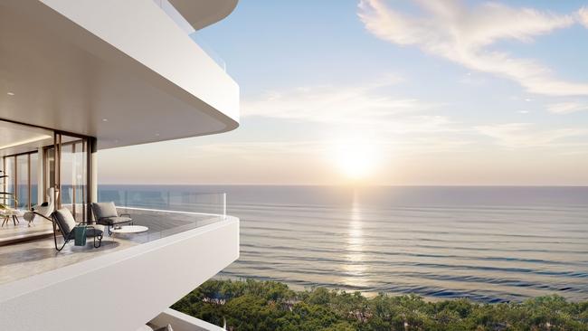 The new Wavelength residential tower at Park Beach has set sales price records and will introduce luxury apartment living with all of the technology bells and whistles to a prime Ocean Parade location. Picture: Supplied