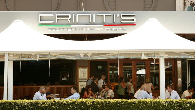 Criniti's restaurant in Church Street, Parramatta. Picture: John Fotiadis