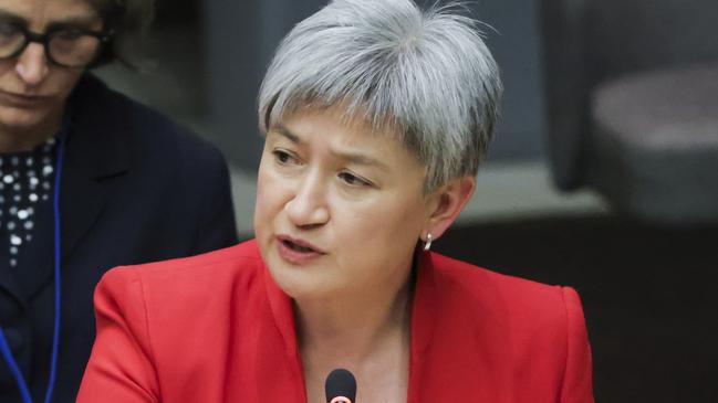 A statement from the office of Foreign Minister Penny Wong urged Iran to comply with plans to dismantle its nuclear arms programs. Picture: NCA NewsWire/ pool/ Andrew Kelly