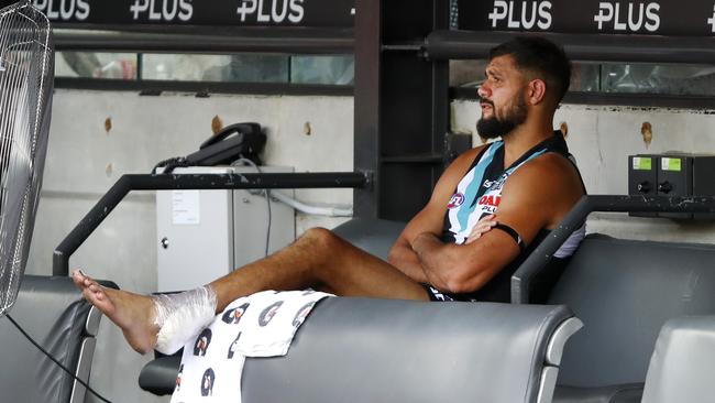 Paddy Ryder on the bench. Picture: Sarah Reed