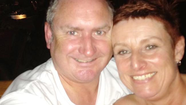 Tributes are flowing for Adelaide barber Darren Gilmore, pictured here with wife Fiona.