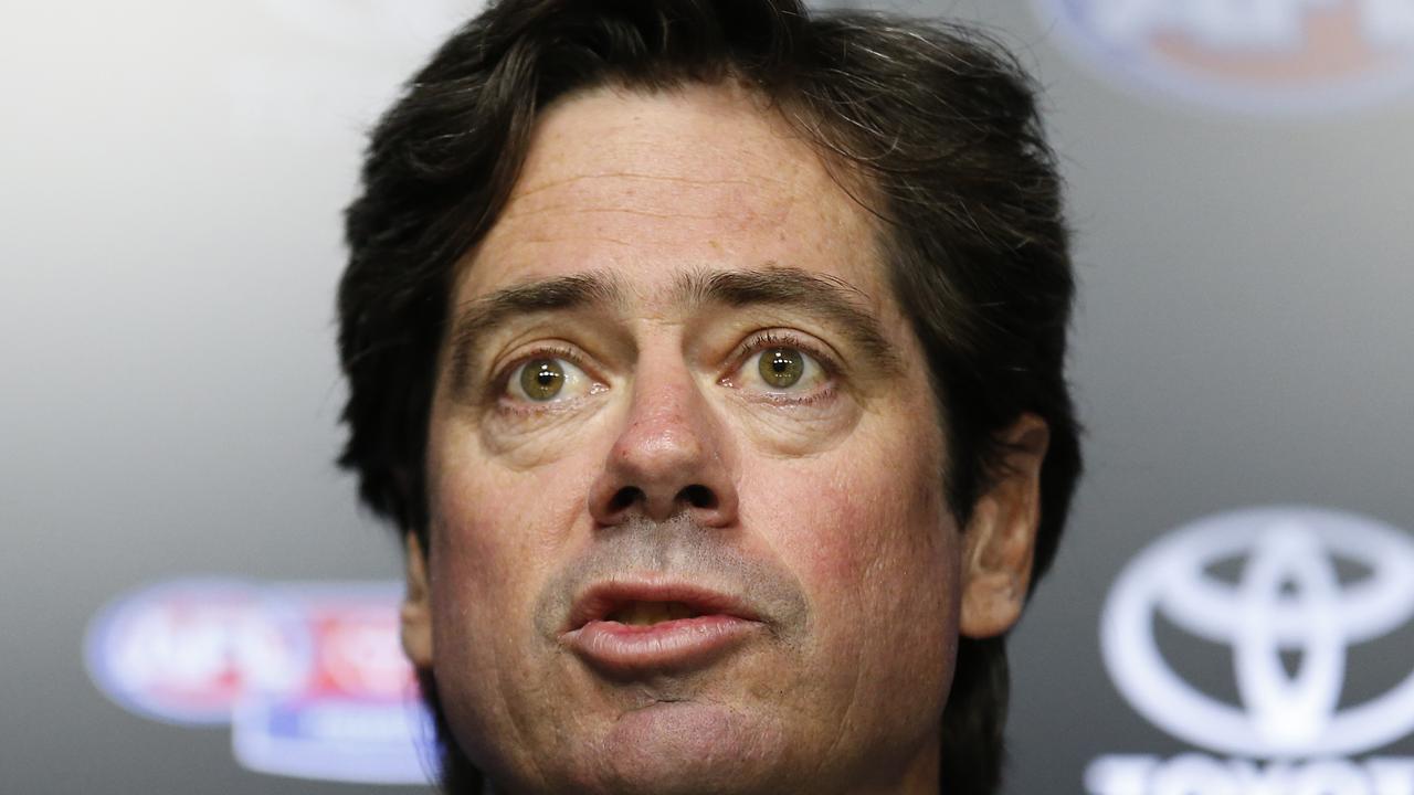 Gillon McLachlan spoke extensivesly on the state of the game with Fox Footy Live this morning. (Photo by Darrian Traynor/Getty Images)